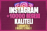⭐[SORUNSUZ] 10.000 Instagram Garantili Beğeni 