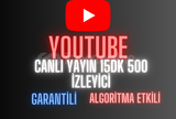 ⭐[SORUNSUZ] 15 DK 500 CANLI YAYIN YOUTUBE