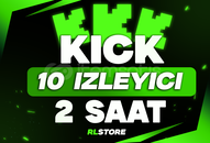 ⭐ [SORUNSUZ] 2 Saat 10 İzleyici Kick ⭐