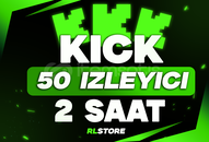 ⭐ [SORUNSUZ] 2 Saat 50 İzleyici Kick ⭐
