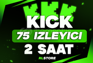⭐ [SORUNSUZ] 2 Saat 75 İzleyici Kick ⭐