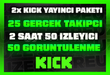 ⭐[SORUNSUZ] 2X KİCK YAYINCI PAKETİ ⭐