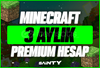 ✅[SORUNSUZ]✅ 3 Aylık Minecraft Premium⭐