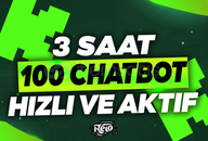 ✅[SORUNSUZ] 3 Saat 100 Chatbot Hizmeti ⭐