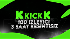 ✅[SORUNSUZ] 3 Saat 100 İzleyici Kick ⭐