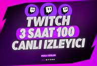 ⭐[SORUNSUZ] 3 Saat 100 İzleyici Twitch⭐