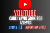 ⭐[SORUNSUZ] 30 DK 250 CANLI YAYIN YOUTUBE