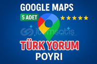 ✅[SORUNSUZ] 5 ADET GOOGLE MAPS TÜRK YORUM