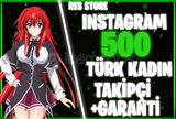 ⭐[SORUNSUZ] 500 İNSTAGRAM TÜRK KADIN TAKİPÇİ⭐