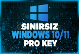 Sorunsuz + Anlık | Windows 10/11 Pro Key