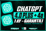 Sorunsuz | ChatGPT 4.0 PLUS + Dall-e (1 Aylık)