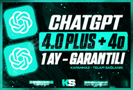Sorunsuz | ChatGPT 4.0 PLUS + Dall-e (1 Aylık)