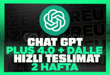 ⚡SORUNSUZ⚡CHATGPT PLUS 4.0 Ve DALLE 2 Hafta