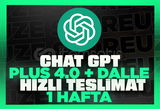 ⚡SORUNSUZ⚡CHATGPT PLUS 4.0 Ve DALLE 1 HAFTA