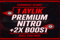 Sorunsuz | Discord 1 Aylık 2x Boostlu Nitro