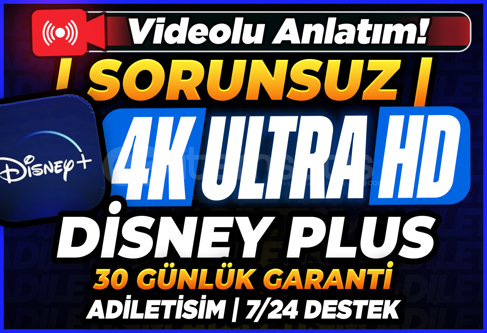 SORUNSUZ | Disney+ 4K Ultra HD + Garantili SORUNSUZ | Disney+ 4K Ultra HD + Garantili