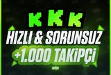 [SORUNSUZ & HIZLI] 1000 TAKİPÇİ ⭐️ KİCK⭐️