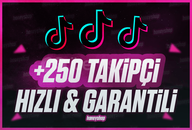 [SORUNSUZ & HIZLI] 250 TAKİPÇİ ⭐️ TİKTOK ⭐️
