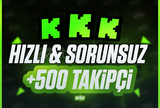 [SORUNSUZ & HIZLI] 500 TAKİPÇİ ⭐️ KİCK⭐️