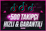 [SORUNSUZ & HIZLI] 500 TAKİPÇİ ⭐️ TİKTOK ⭐️