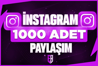 ⭐[SORUNSUZ]⚡İNSTAGRAM 1000 PAYLAŞIM⭐