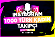 ⭐[Sorunsuz] İnstagram 1000 Türk Kadın Takipçi⭐