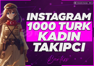 ⭐[Sorunsuz] İnstagram 1.000 Türk Kadın Takipçi⭐