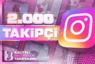 ⭐[Sorunsuz] İnstagram 2.000 Gerçek Takipçi⭐