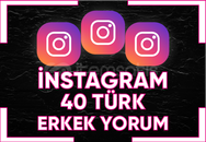⭐[ SORUNSUZ ] INSTAGRAM 40 TÜRK ERKEK YORUM ⭐