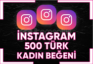 ⭐ [ SORUNSUZ ] INSTAGRAM 500 TÜRK KADIN BEĞENİ ⭐