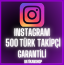✨ ( SORUNSUZ ) İnstagram 500 Türk Takipçi