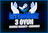 ⭐[SORUNSUZ] İSTEDİĞİNİZ 3 OYUN + SINIRSIZ