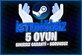 ⭐[SORUNSUZ] İSTEDİĞİNİZ 5 OYUN + SINIRSIZ