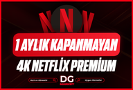 ⭐SORUNSUZ KAPANMAYAN 4K UHD Netflix HESAP⭐