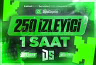 ✅[SORUNSUZ] Kick 1 Saat Türk 250 İzleyici ⭐ 