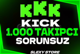 ⭐[SORUNSUZ] KİCK 1000 TAKİPÇİ⭐