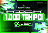 ⭐️(SORUNSUZ)⭐️KİCK 1.000 TAKİPÇİ+GARANTİ✅⭐️