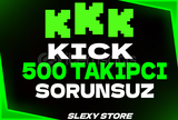 ⭐[SORUNSUZ] KİCK 500 TAKİPÇİ⭐