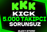 ⭐[SORUNSUZ] KİCK 5000 TAKİPÇİ⭐