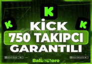 ⭐️(SORUNSUZ)⭐️KİCK 750 TAKİPÇİ+GARANTİ✅⭐️