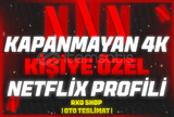 ⭐[SORUNSUZ] NETFLİX 4K HDR + GARANTİ ⭐