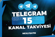 ⭐️(1G)????TELEGRAM 15 KANAL BOOST+GARANTİ✅⭐️