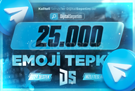 ✅[SORUNSUZ] Telegram 25.000 Emoji Tepki ⭐
