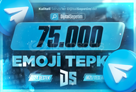 ✅[SORUNSUZ] Telegram 75.000 Emoji Tepki ⭐