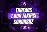 ⭐[SORUNSUZ] THREADS 1000 TAKİPÇİ⭐