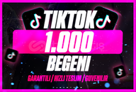 ⭐[Sorunsuz] TikTok 1000 Beğeni Garantili⭐