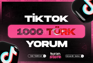 ⭐ [SORUNSUZ] TikTok 1000 Türk Yorum ⭐