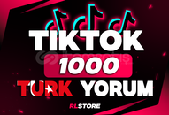  ⭐[SORUNSUZ] TİKTOK 1000 TÜRK YORUM⭐
