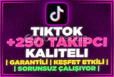 ⭐[SORUNSUZ] TİKTOK 250 GERÇEK TAKİPÇİ⭐