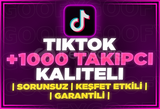 ⭐[SORUNSUZ] TİKTOK 1000 GERÇEK TAKİPÇİ⭐